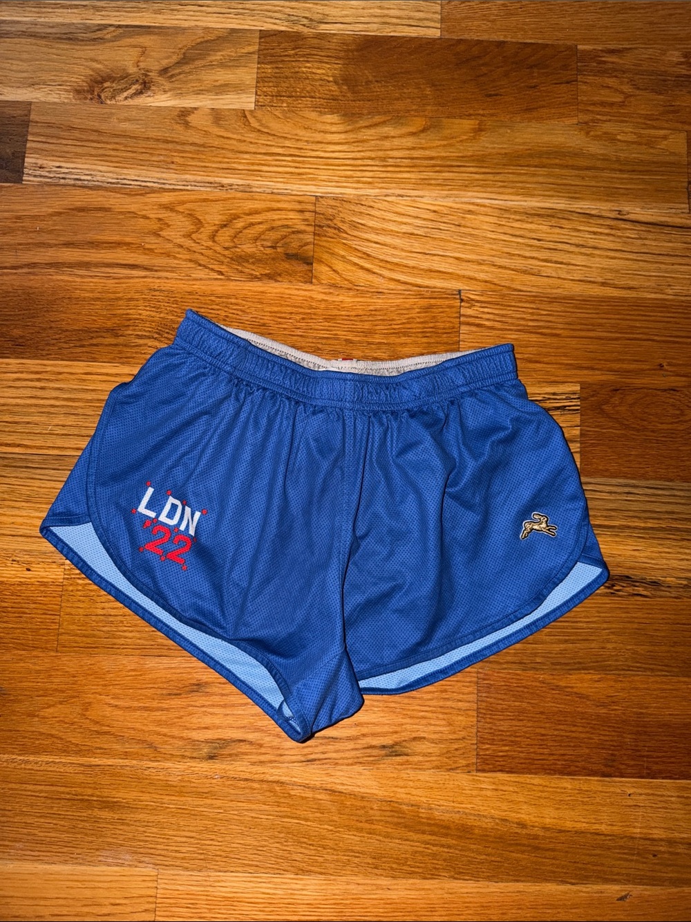 LDN '22 Blue Tracksmith Women's Athletic Shorts
